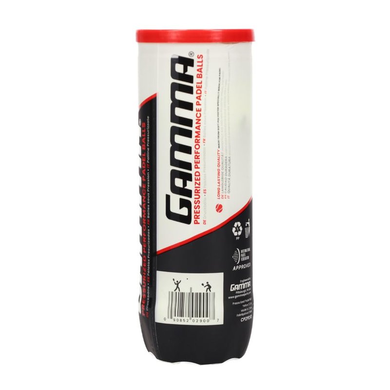 Gamma Sports Pressurized Padel Balls, IPF Approved, 3-Pack Can, High-Performance, Durable & Consistent Bounce, Ideal for All Skill Levels, Needle Felt