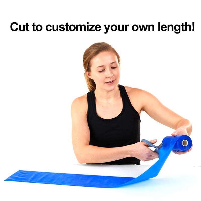Resistance Band for Working Out | Super Exercise Bands 8,16,24 Yard Bulk Rolls |10 Strengths in Light Medium and Heavy Resistance Bands | Latex Free Workout Bands Including App and e-Book