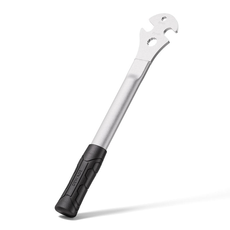 Bike Bicycle Pedal Wrench - Bicycle Pedal Removal Tool With Extra Long Handle-Pedal Spanner Double Wrench For Mountain Road Bike (Cylindrical handle)