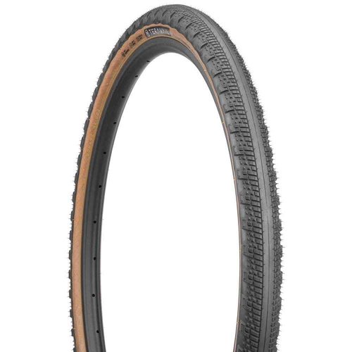 Teravail - Washburn Bicycle Tire | Durable Bead-to-Bead Sidewall Casing | for Rough Pavement and Fast Gravel | 700 x 42 | Tan Sidewall