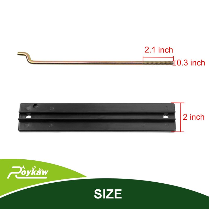 Roykaw Golf Cart Battery Hold Down Rods Kit for Club Car DS and Carryall 1998-2005 Electric Models, Replaces # 1013683, 101090801