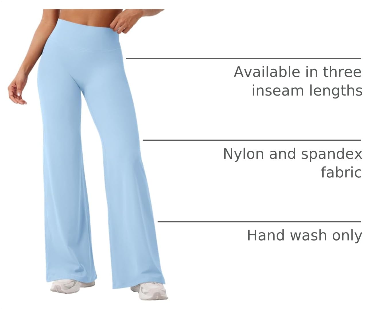 YEOREO Workout Women Straight Leggings 31.5" Eddiy Yoga Pants Airy Blue XXL