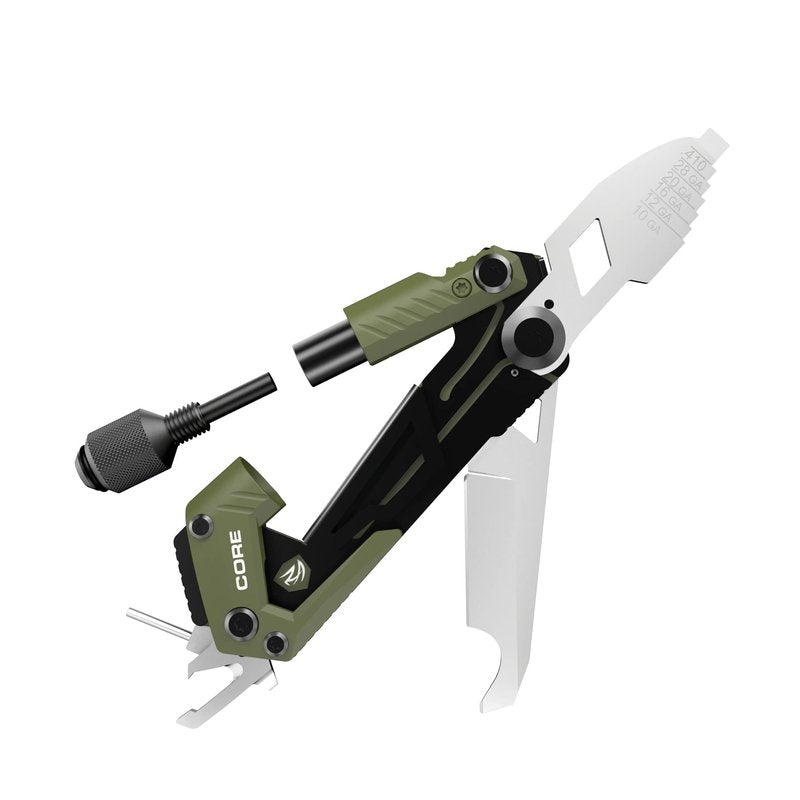 Real Avid CORE Shotgun Multi Tool – Compact Shotgun Tool Kit with Choke Tube Wrench, Scope Adjuster, Pin Punches, Hull Extractor & EDC Utility Tools for Hunting, Trap & Skeet Shooting