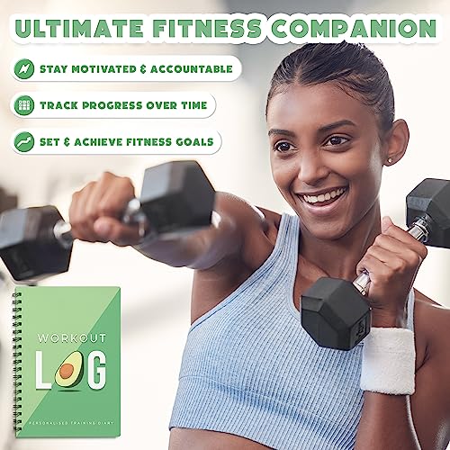 Workout Planner for Daily Fitness Tracking & Goals Setting - A5 Size, 6” x 8” - Men & Women Personal Home & Gym Training Diary - Log Book Journal - by Workout Log Gym