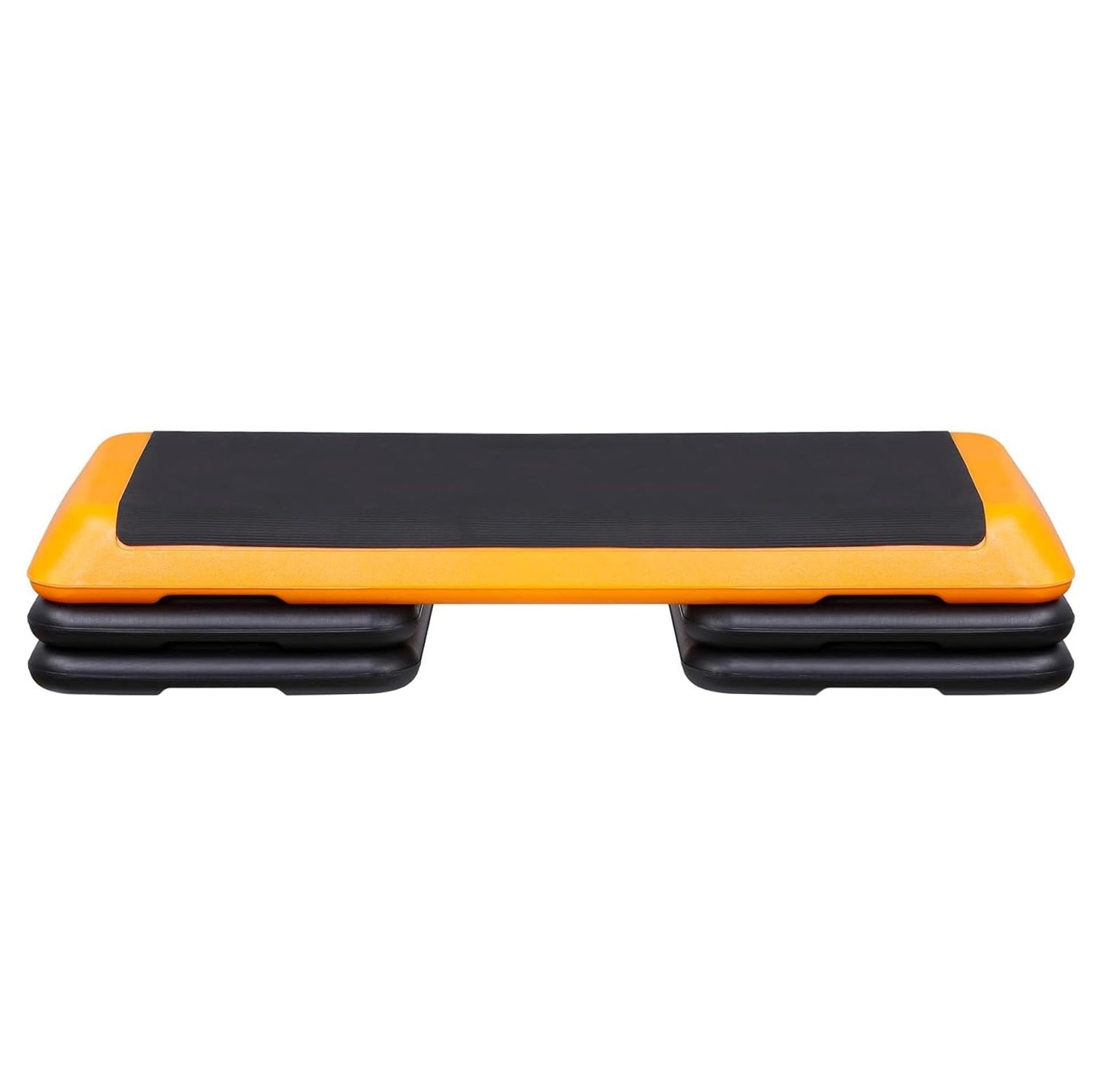 ZENY 43'' Exercise Aerobic Step Platform Adjustable Workout Step with 4 Stackable Risers, Aerobic Steppers for Exercise at Home Gym Cardio Strength & Training (Orange)