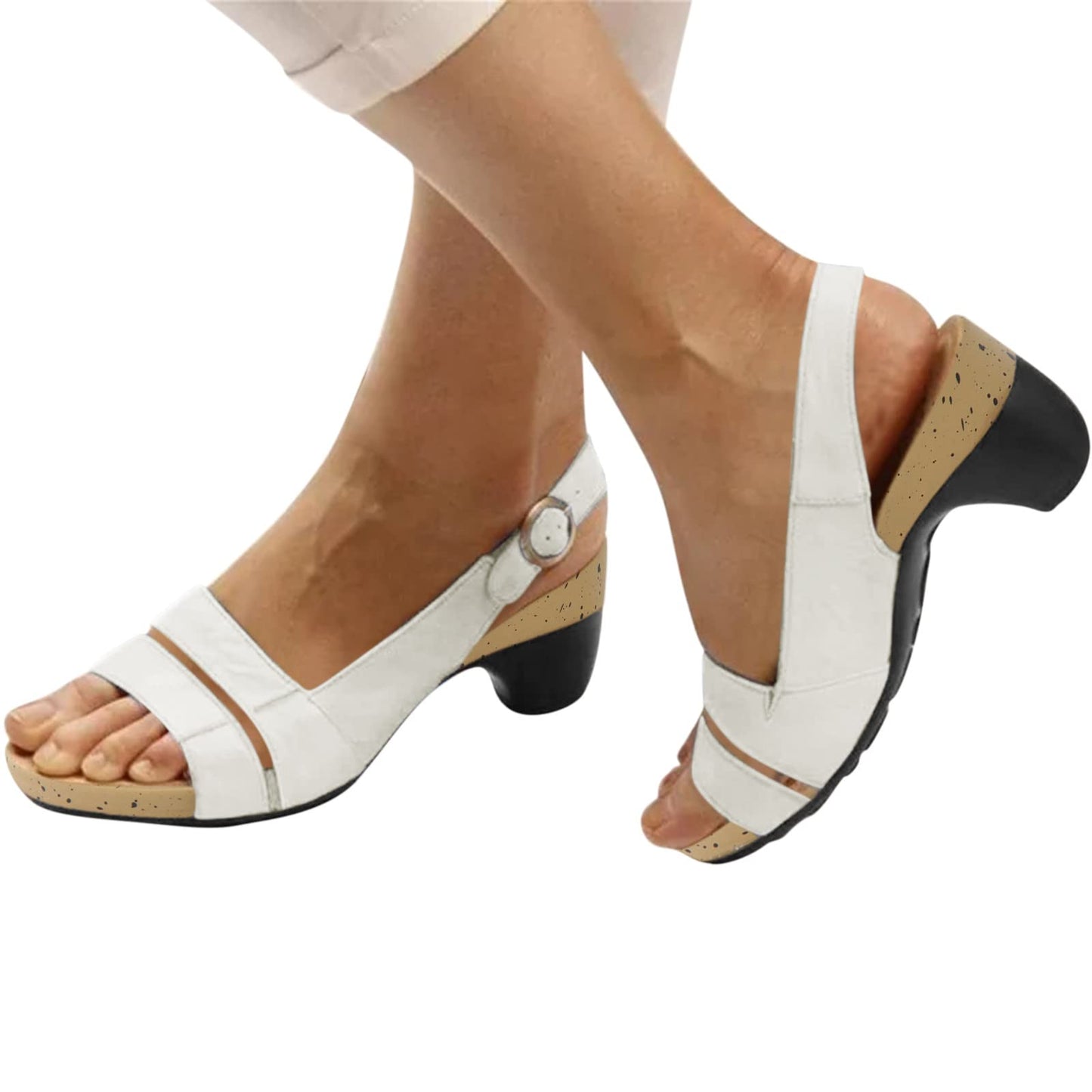 Generic March big sale arch support sandals women's Libiyi Sandals Women, Libiyi Women's Comfy Orthotic Sandals, Libiyi Sandals, Libiyi Women's Breathable Sandals, 10, White