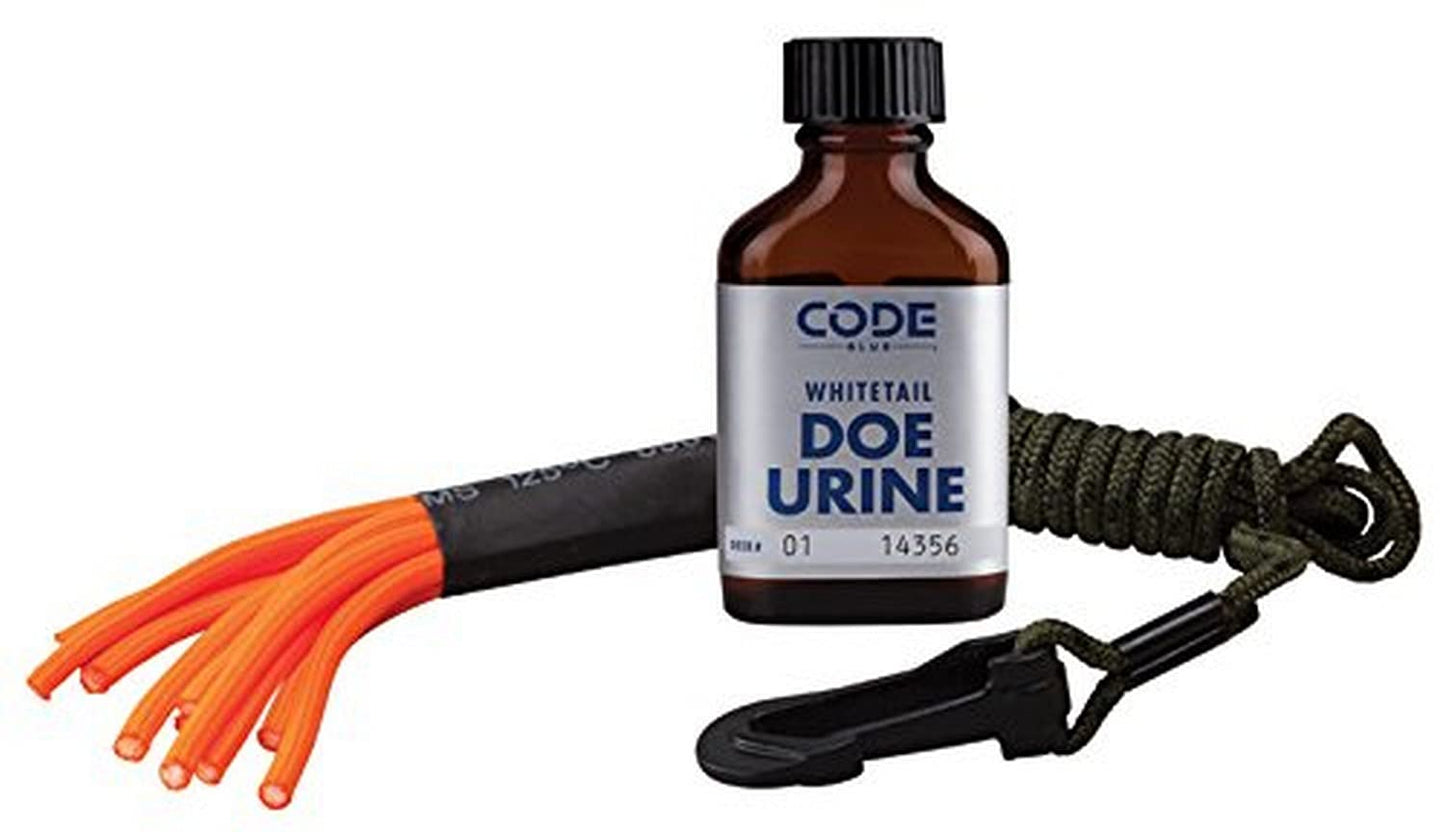 Code Blue Scent Drag with Doe Urine (1-Ounce), Choose Scent