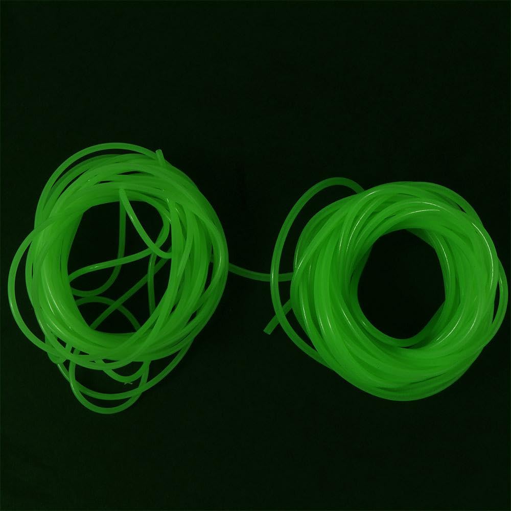 5M Green Soft Silicone Fishing Night Luminous Tube Fluorescent Deep Sea Boat Fishing Glow Rig Hook Line Accessories(S)