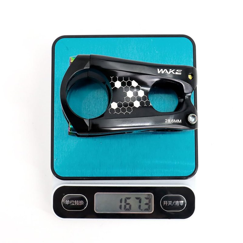 CYSKY Short MTB Stem 31.8 50mm, Bike Stem Riser for 1-1/8" Steer Tube 31.8mm Handlebar Stem for Mountain Bike, Road Bike, City, MTB, Downhill, Gravel Bicycle (Black)