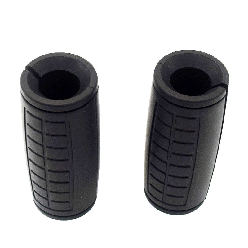 Rivotrance Thick Bar Adapter for Standard Barbells, Pull Up Bar and LAT Pull Down Cable Machine Attachment - Durable Silicone Rubber Dumbbell Handle Grips for Weight Lifting & Fitness Training (Black)