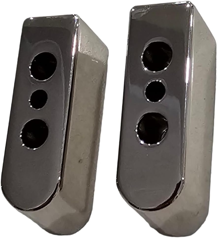 Polished Chrome-Plated 1911 Magazine Base Pads - Fits All Kim Pro Tac-Mag .45 ACP 8-Round Magazines