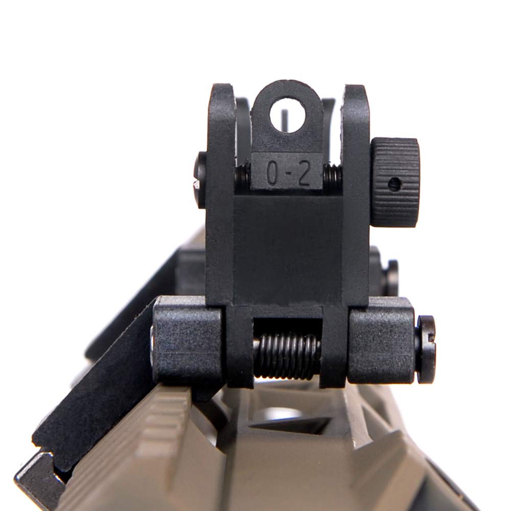 IORMAN Ultralight Flip Up Sight 45 Degree Offset Rapid Transition Front and Backup Rear Sight