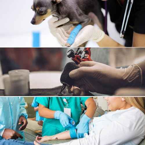 OZER 12 Pack 4 Inch x 5 Yards Self Adhesive Bandage Breathable Cohesive Bandage Wrap Rolls Elastic Self-Adherent Tape for Stretch Athletic,Sports,Wrist, Ankle