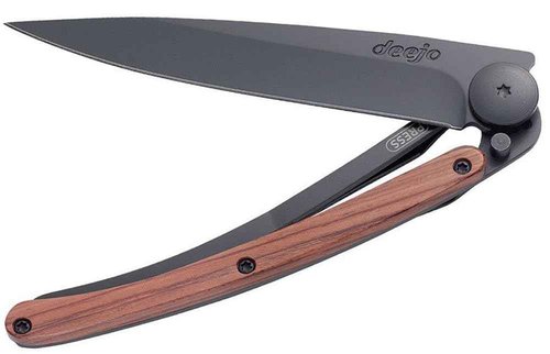 deejo 27g Linerlock Coralwood