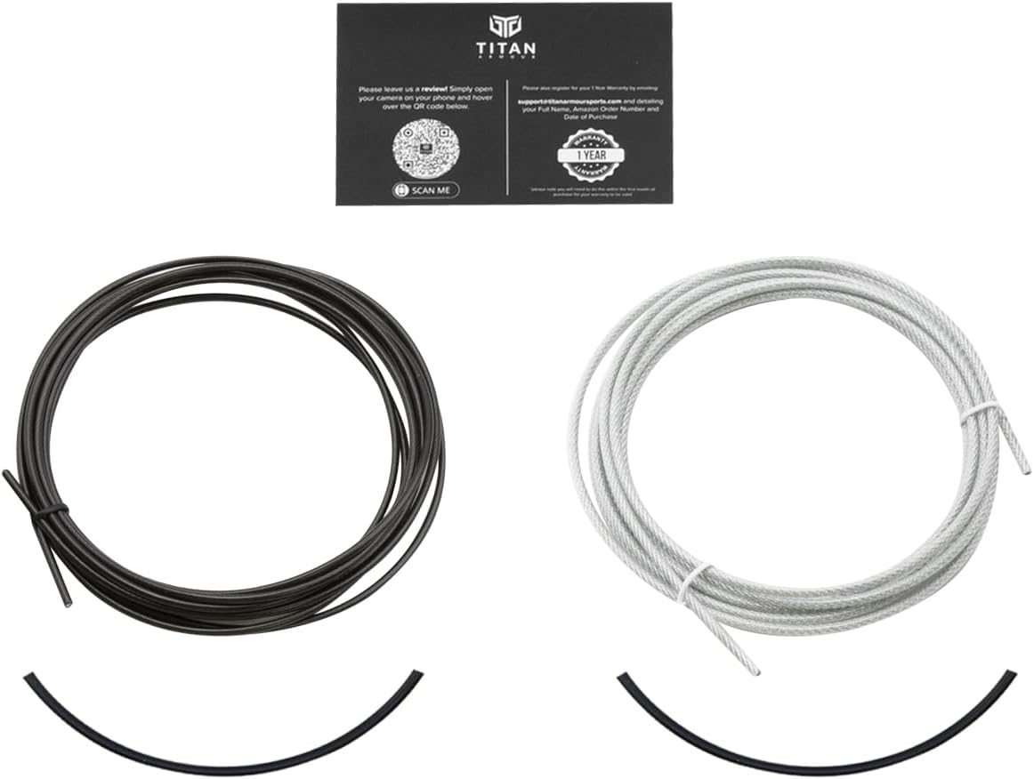 Premium Speed Rope Cables - Adult Jump Rope Set with Steel Ropes & Cable Protectors | Ideal for Fitness, Crossfit, Boxing, MMA