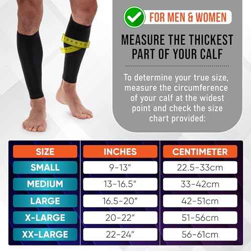 Calf Compression Sleeves for Men and Women - Footless Compression Socks Support for Varicose Vein, Nursing, Pregnancy, Running - PhysFlex Leg Sleeve Brace for Shin Splints, Pain Relief (Pink, Medium)