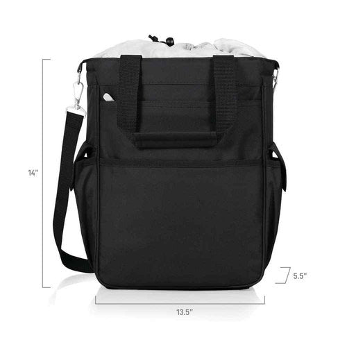 PICNIC TIME Black Miami Dolphins Activo Cooler Tote
