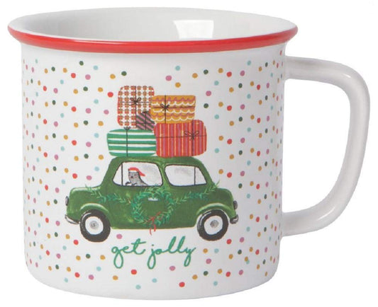 NOW DESIGNS Winter Wheels Heritage Mug, 1 EA