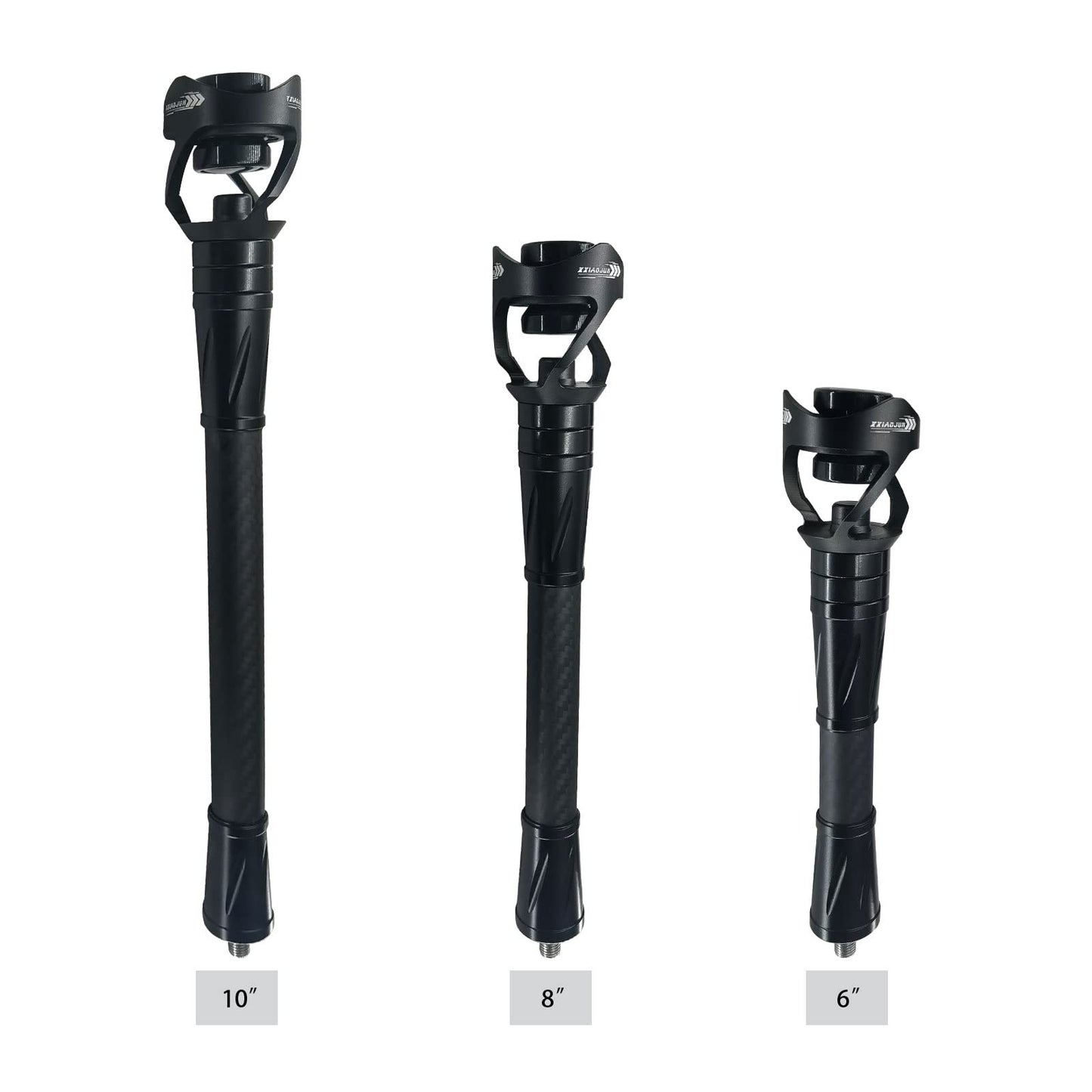 Bow Stabilizer, Archery Bow Stabilizer for Compound Bow Carbon Balance Bar Absorber with Weights and Damping System to Reduce Vibrations Sound Absorption for Bow Hunting Shooting. (Stabilizers-LX-12")
