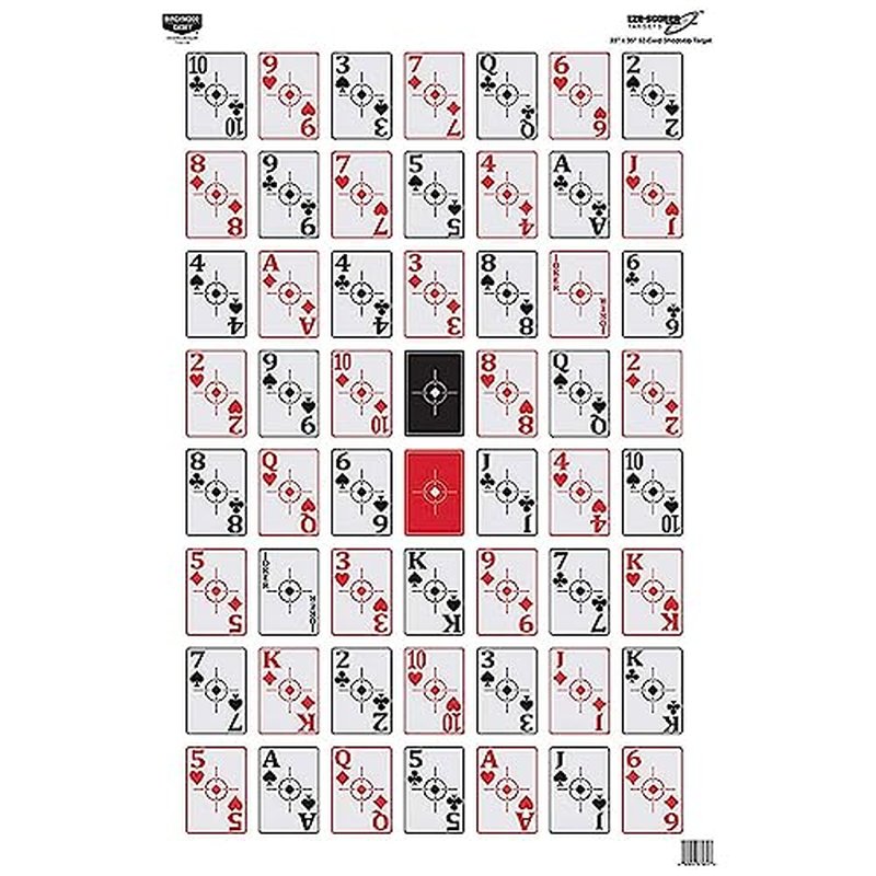 BIRCHWOOD CASEY 23" x 35" Eze-Scorer Highly Visible Game Shoot-Up Brilliant White Paper Target