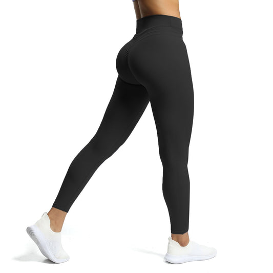 Aoxjox High Waisted Workout Leggings for Women Scrunch Tummy Control Luna Buttery Soft Yoga Pants 26" (Black, XX-Large)