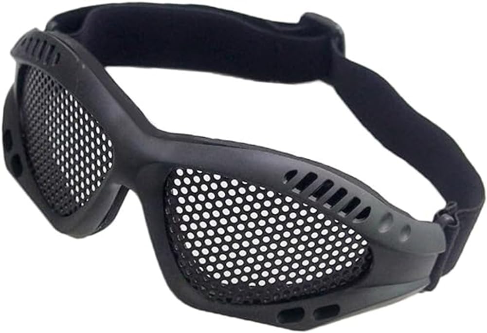 Tounlinx CS Safety Mesh Goggles Tactical Safety Anti Fog Glasses for Outdoor Games Sports Paintball Riding Hunting Cycling