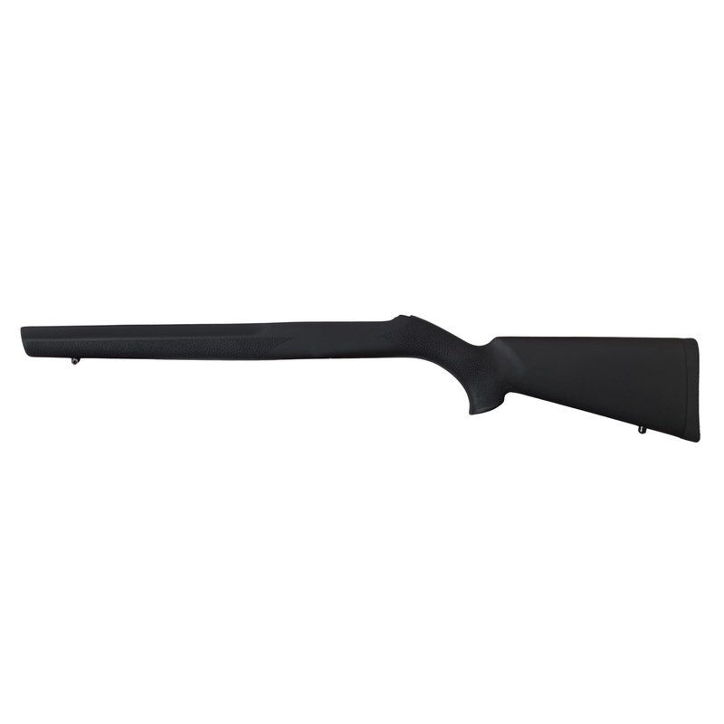 Hogue OverMolded Rubber Stock for Ruger 10/22 Standard Barrel, Black - 22000
