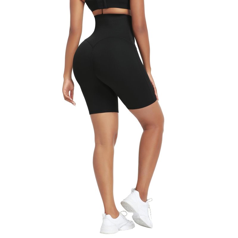 BODYSUNER Sweat Sauna Leggings Pants for Women Compression Workout Gym Slimming Thigh Trimmer Blue,SM