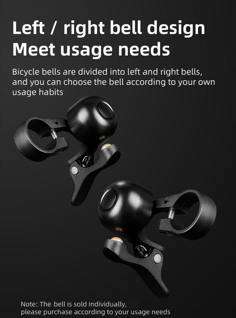 Bike Bell Super Loud Crisp Bicycle Bell with Clear Long Sound Hidden Bike Bell for Handlebar More Than 120 dB
