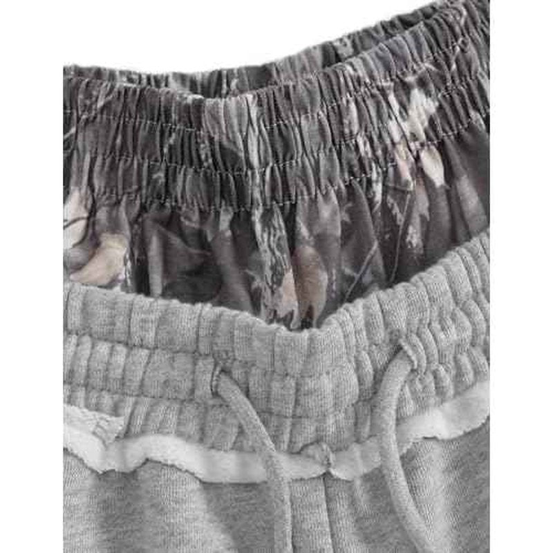 Aelfric Eden Baggy Wide Leg Sweatpants for Women Men Double Waist Camo Elastic Waisted Lounge Pants with Pockets