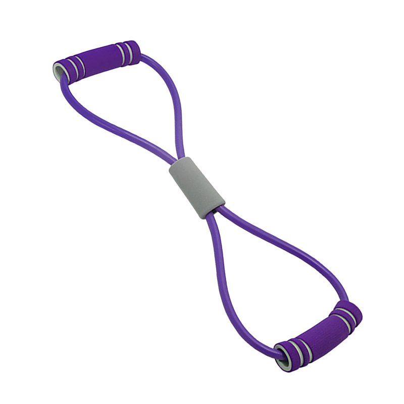 8 Fitness Resistance Band, PVC Versatile Elastic Exercise Band Stretching Strap Yoga Pilates Pulling Rope Muscle Training for Arm Shoulder Leg Stretch