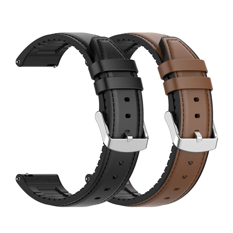 2 Pack Compatible with GloryFit T80 T70 T60 T50 P99 P98 Bands, Soft Silicone Leather Replacement Wristand for GloryFit Smart Watch Accessories