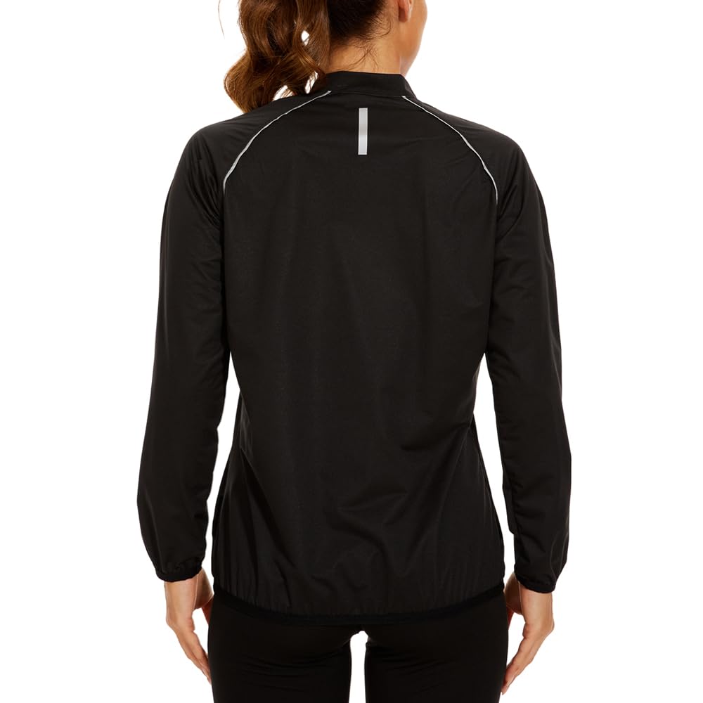NINGMI Sauna Suit for Women Sweat Jackets Long Sleeve Shirt Weight Loss Workout Zipper Gym Exercise Body Shaper