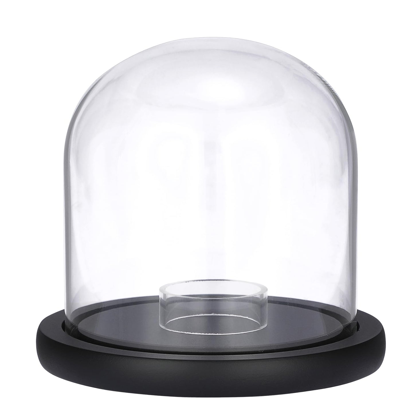 GUSHBIN Softball Display Stand Glass Ball Holder with Acrylic Stand Clear Round Baseball Holder Sport Collection Showcase Box for Tennis Pool Balls Golf Balls