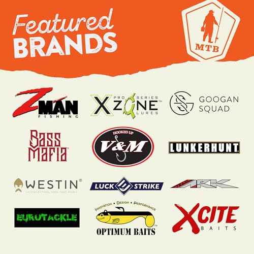 Catch Co Mystery Tackle Box Freshwater Largemouth and Smallmouth Bass Lures Fishing Kit