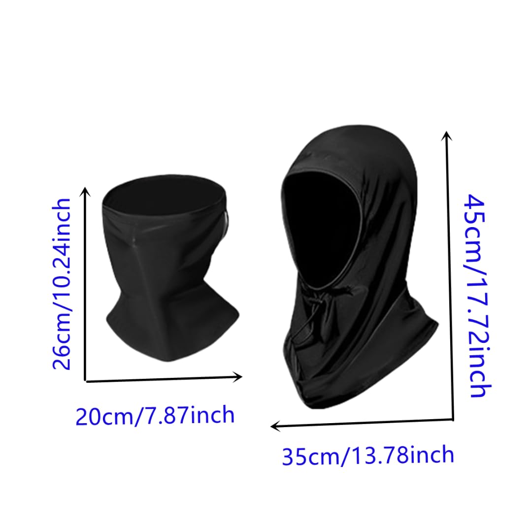 Detachable Summer Balaclava Sun UV Protection Hood Breathable Face Cover Full Head Mask for Men Women Cycling Motorcycle Fishing Pink