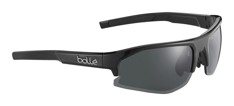 bollé BS004003 Bolt 2.0 S Rectangular Sunglasses, Black Shiny - TNS