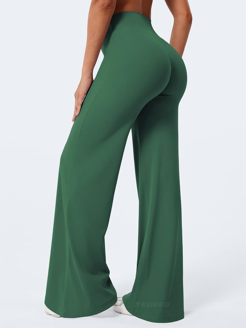 High Waist Yoga Pants - Women's No Front Seam Straight Leggings | Buttery Soft & Comfortable, Available in 29", 31.5", 33", 35"