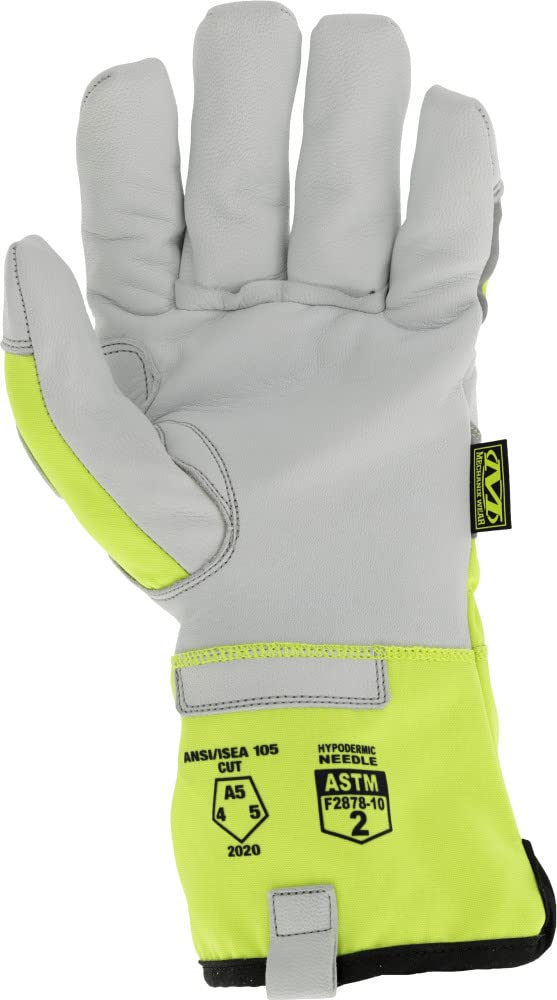 Mechanix Wear Industrial Needle Stick Hi-Viz (Large, Hi-Viz Yellow)