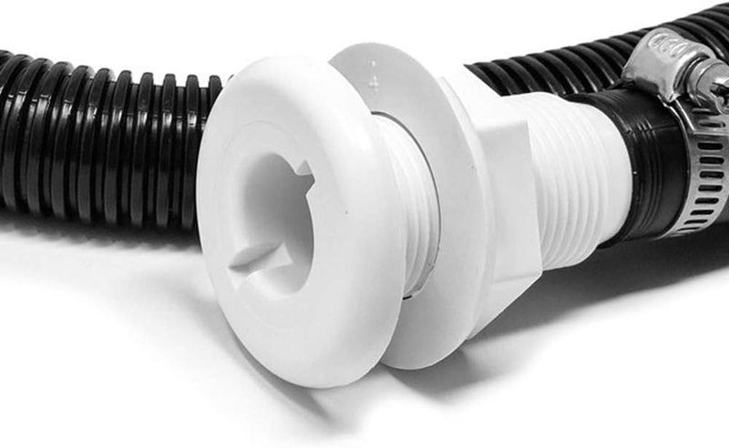 Bilge Pump Installation Kit - 1-1/8 Inch Dia Kink-Free PVC Hose | 6 FT with Clamps & Thru-Hull Fitting
