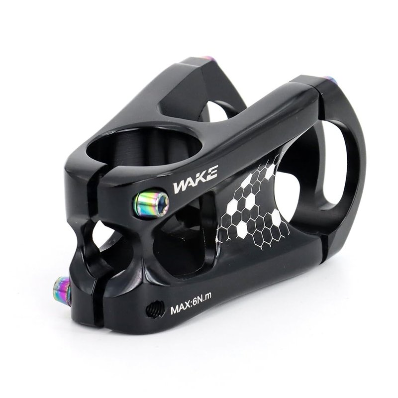 CYSKY Short MTB Stem 31.8 50mm, Bike Stem Riser for 1-1/8" Steer Tube 31.8mm Handlebar Stem for Mountain Bike, Road Bike, City, MTB, Downhill, Gravel Bicycle (Black)