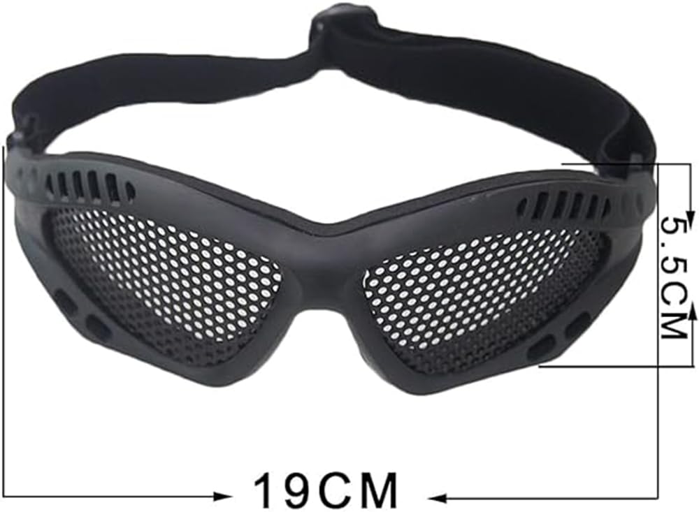 Tounlinx CS Safety Mesh Goggles Tactical Safety Anti Fog Glasses for Outdoor Games Sports Paintball Riding Hunting Cycling