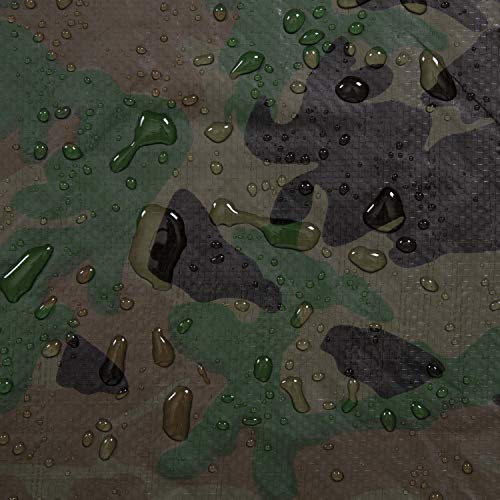 Stansport Medium-Duty Rip-Stop Tarp 5' x 7' - Green Camo (T-57-C)