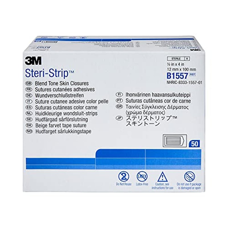 Steri-Strip Closure Flexible Skin Strip .5 x 4 Sterile B1557, 50 Ct