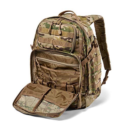 5.11 Tactical Backpack – Rush 24 2.0 – Pack and Laptop Compartment, 37 Liter, Medium, Style 56564 – Multicam