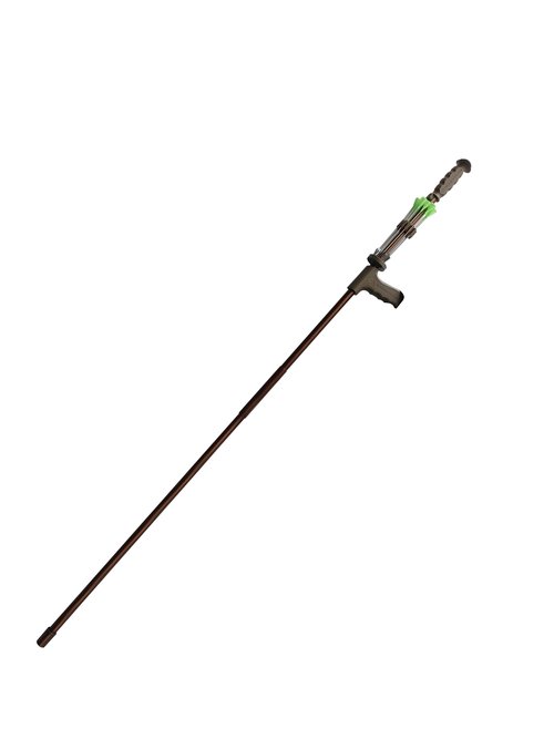 Tim Wells Slock Master Blowgun, 5 Ft Long .625 Big Bore Caliber, Includes Pistol Grip and Quiver, 10 Razor Darts and 10 Blow Darts Included, Bronze Color