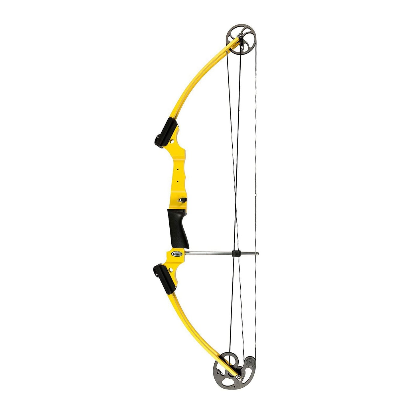 Genesis Archery Original Compound Bow with Adjustable Riser, 15"-30" Draw Length, 10-20 lb Draw Weight, All Skill Levels, Draw Hand - Right, Yellow