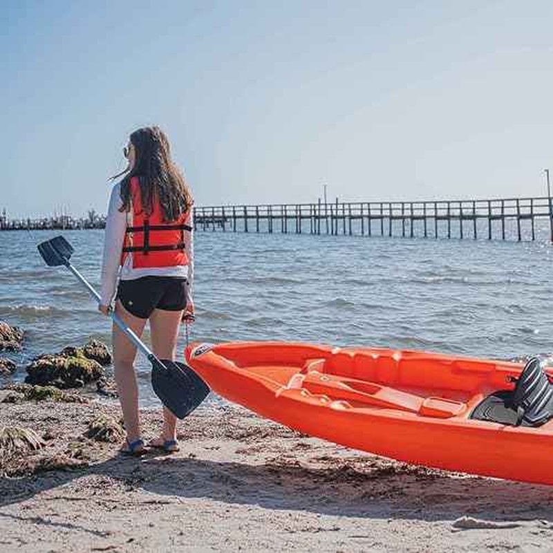 Pelican Takedown Kayak Paddle - Aluminum Shaft - Recreational Paddle - Black - 86in.