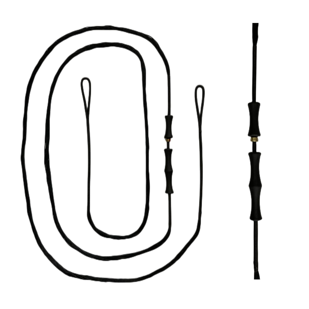 DeeRace Traditional Recurve Bow String and Bowstring Finger Savers Set, Dacron Bow String with Finger Guards (AMO 62” (Actual Length 58”), 16 Strands (Recommended for up to 65 lbs))