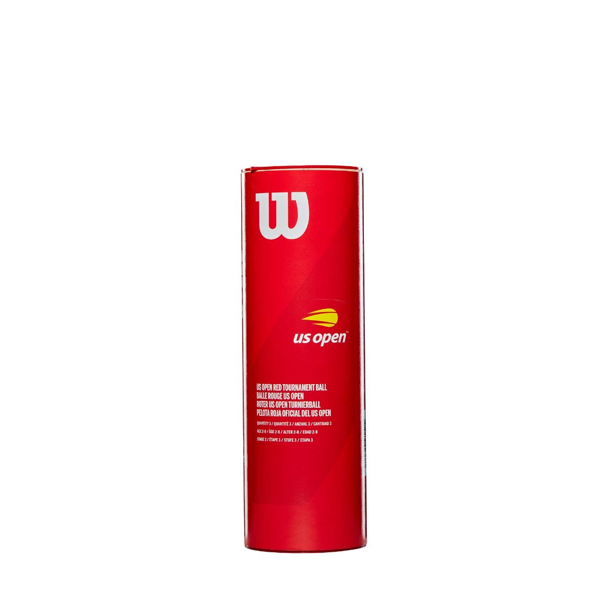 WILSON US Open Tournament Tennis Ball, Red